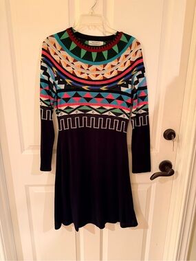 Aldomartins Anthropologie Knit Dress - Multicolor with Black Slip Dress